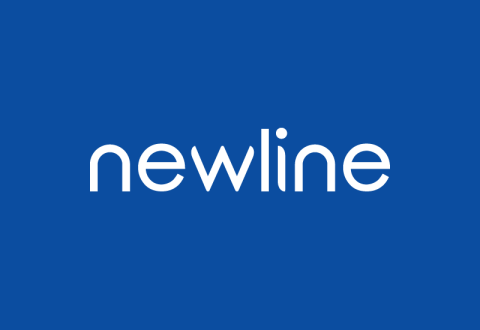 Newline Interactive Logo Blue and White